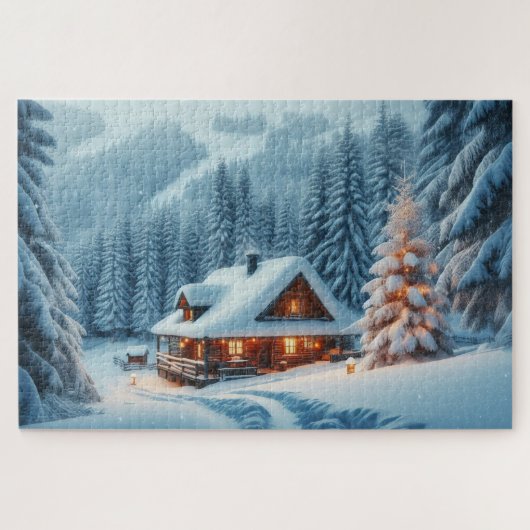 Winterwunderland - atemberaubende Landschaftliche Puzzle (Horizontal)