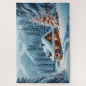 Winterwunderland - atemberaubende Landschaftliche Puzzle (Vertikal)