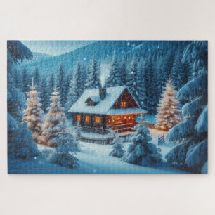 Winterwunderland - Atemberaubende Landschaftspanor Puzzle