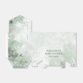 Winterwunderland Babydusche Geschenkschachtel (Ungefaltet)
