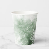 Winterwunderland Babydusche Pappbecher (Rückseite)