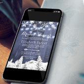 Winterwunderland-Brautparty Einladung