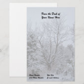 Winterwunderland Briefpapier (Vorne/Hinten)