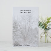 Winterwunderland Briefpapier (Stehend Vorderseite)