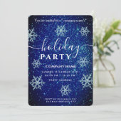 Winterwunderland Corporate Holiday Party Einladung (Stehend Vorderseite)