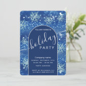 Winterwunderland Corporate Holiday Party Einladung (Stehend Vorderseite)