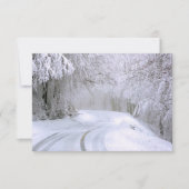 Winterwunderland Dankeskarte (Vorderseite)