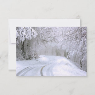 Winterwunderland Dankeskarte