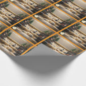 "Winterwunderland des Snowmanns" Geschenkpapier (Ecke)