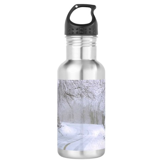 Winterwunderland Edelstahlflasche (Vorderseite)