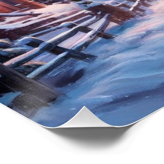 Winterwunderland: Ein Twilight Village am Monte Ta Poster (Ecke)