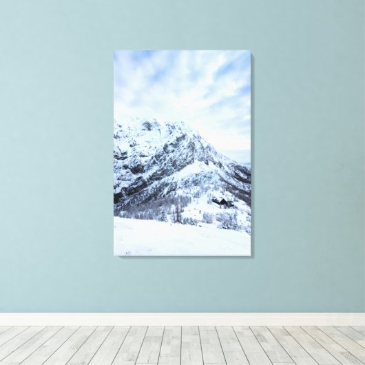 Winterwunderland-Entdecker Leinwanddruck (Insitu (Holzboden))