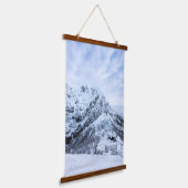 Winterwunderland-Entdecker Wandteppich Mit Holzrahmen (Gewinkelt)