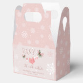 Winterwunderland Es ist kalte Außendusche. Geschenkschachtel (Geöffnet)