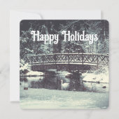 Winterwunderland Feiertagskarte (Vorderseite)