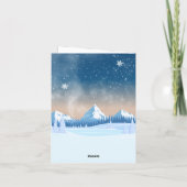 Winterwunderland Feiertagskarte (Rückseite)