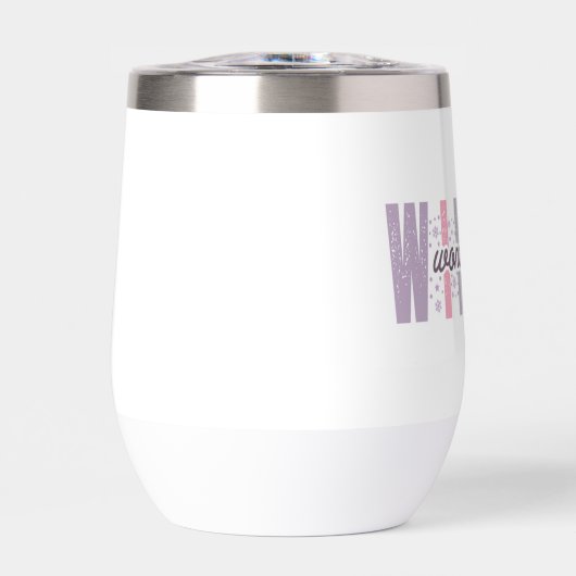 Winterwunderland - Festliche Typografie Kunst (Vorderseite)