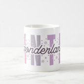 Winterwunderland - Festliche Typografie Kunst Kaffeetasse (Mittel)