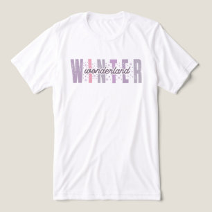 Winterwunderland - Festliche Typografie Kunst Tri-Blend Shirt