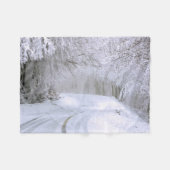 Winterwunderland Fleecedecke (Vorderseite (Horizontal))