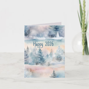 Winterwunderland - Frohes 2025 Karte