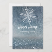 Winterwunderland Frost Schneeflocken Weihnachts-Pa Einladung (Rückseite)