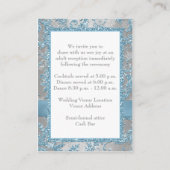 Winterwunderland, gebündelte Herzen, Beiheftepaare Begleitkarte (Rückseite)