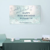 Winterwunderland Geburtstagsparty Banner (Messeveranstaltung)
