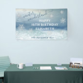 Winterwunderland Geburtstagsparty Banner (Messeveranstaltung)