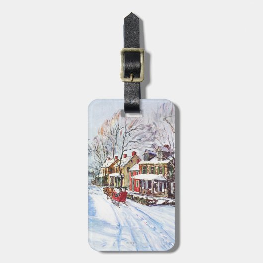 Winterwunderland Gepäckanhänger (Vorderseite vertikal)