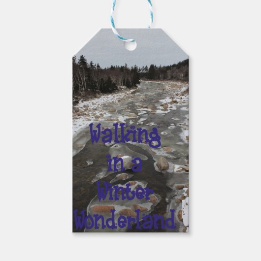Winterwunderland Geschenkanhänger (Vorderseite)