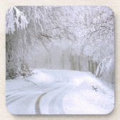 Winterwunderland Getränkeuntersetzer (Vorderseite)