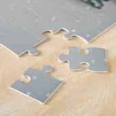 Winterwunderland, Gnome, Kiefernbaum, Wald, Schnee Puzzle (Seite)