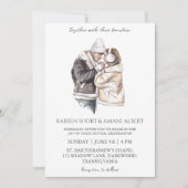 Winterwunderland Hochzeitseinladungen Einladung (Vorderseite)