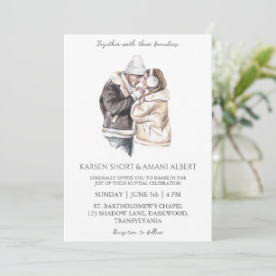 Winterwunderland Hochzeitseinladungen Einladung