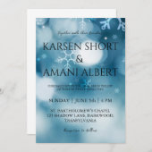 Winterwunderland Hochzeitseinladungen Einladung (Vorne/Hinten)