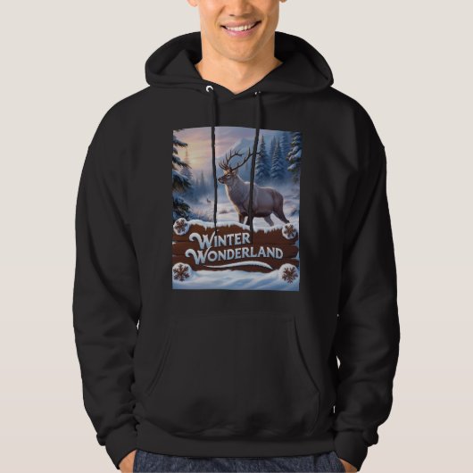 Winterwunderland Hoodie (Vorderseite)