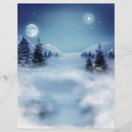 Winterwunderland in der Nacht