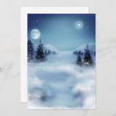 Winterwunderland in der Nacht (Vorne/Hinten)