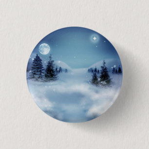 Winterwunderland in der Nacht Button
