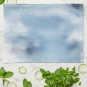 Winterwunderland in der Nacht Geschirrtuch (Gefaltet)