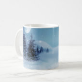 Winterwunderland in der Nacht Kaffeetasse (Vorderseite Links)