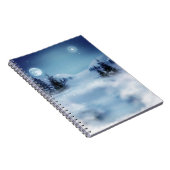 Winterwunderland in der Nacht Notizblock (Rechte Seite)