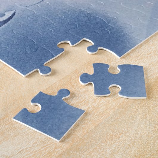 Winterwunderland in einer kleinen Stadt Puzzle (Seite)