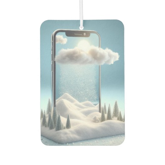 Winterwunderland in Ihrem Pocket Autolufterfrischer (Vorderseite)