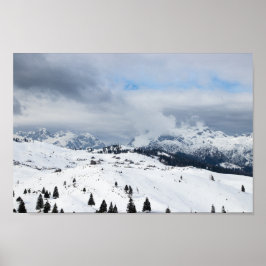 Winterwunderland in Velika Planina, Slowenien Poster