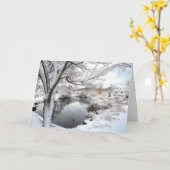 Winterwunderland Jenney Pond Karte (Gelbe Blume)