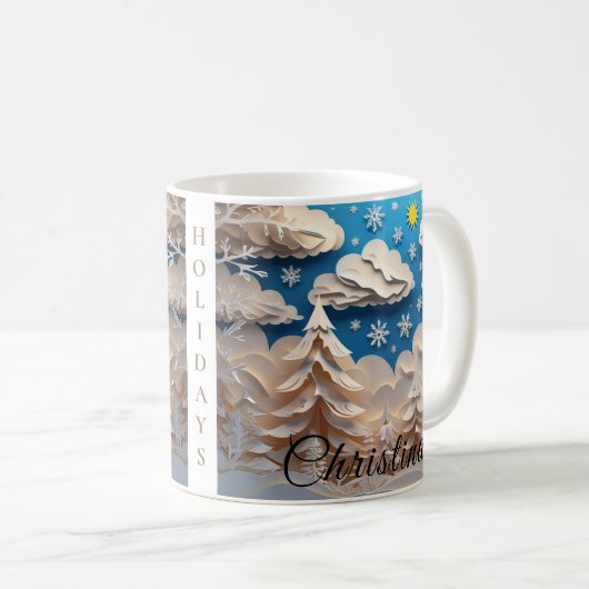 Winterwunderland Kaffeetasse (VorderseiteRechts)