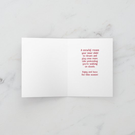 Winterwunderland Karte (Innenseite)