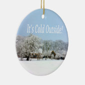 Winterwunderland Keramikornament (Rechts)